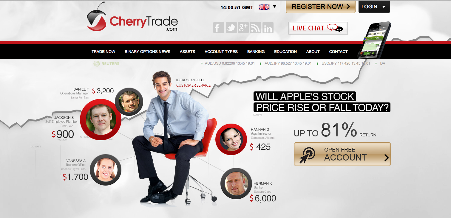 Cherry trade binary options review